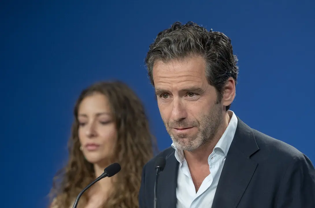El diputado nacional y portavoz del PP, Borja S&eacute;mper, durante una rueda de prensa. / Alberto Ortega