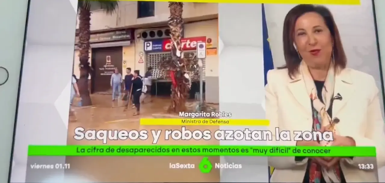 La ministra de Defensa, Margarita Robles. / ATRESMEDIA