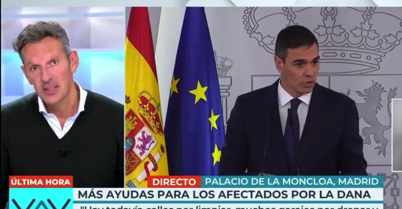 Momento en el que Joaqu&iacute;n Prat se refiere a las palabras de S&aacute;nchez. / Telecinco