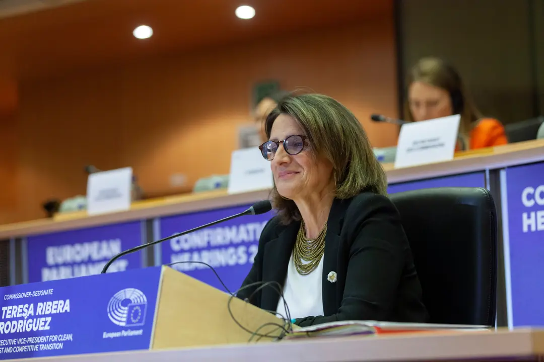 La candidata a la vicepresidencia ejecutiva de Transici&oacute;n Limpia, Justa y Competitiva, y a la cartera de Competencia de la Comisi&oacute;n Europea, Teresa Ribera. / Belga