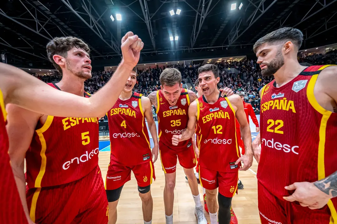La selecci&oacute;n espa&ntilde;ola masculina de baloncesto. / FEB