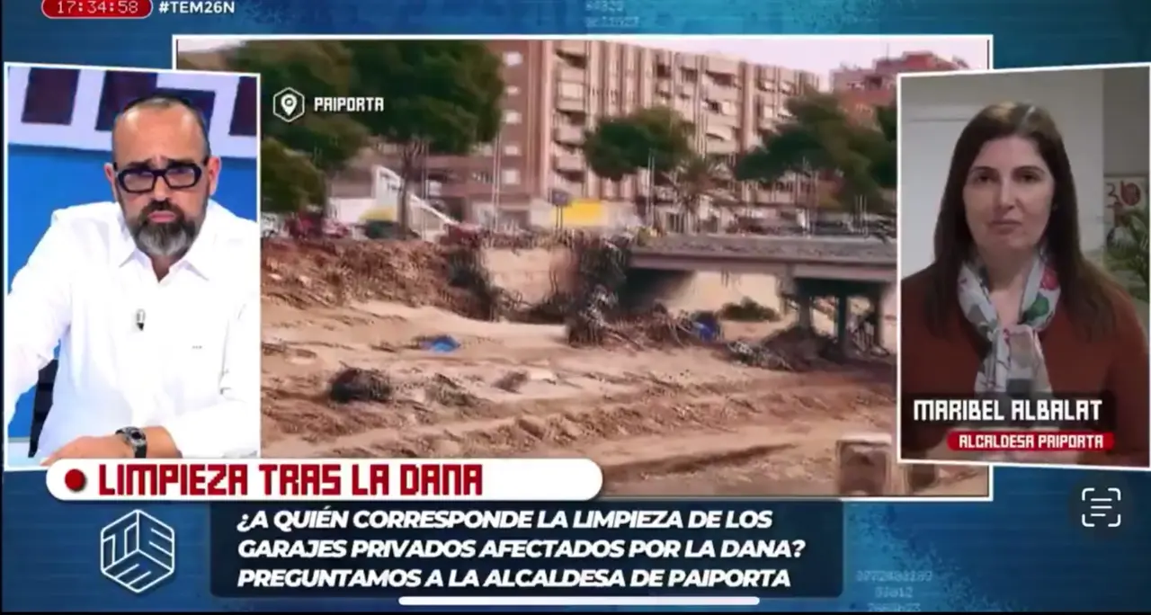 La alcaldesa de Paiporta en el programa de TEM. / CUATRO