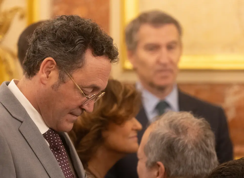 El fiscal general del Estado, &Aacute;lvaro Garc&iacute;a Ortiz, durante el acto institucional por el D&iacute;a de la Constituci&oacute;n. / Eduardo Parra