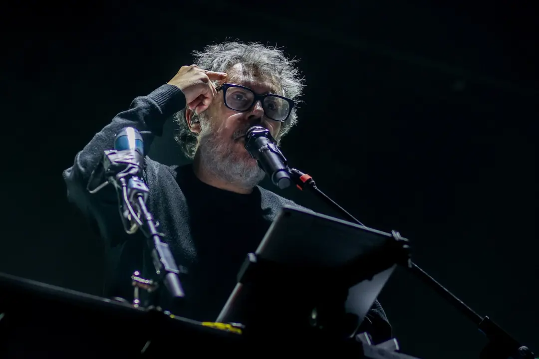 El cantante Iv&aacute;n Ferreiro durante una actuaci&oacute;n en el WiZink Center. Ricardo Rubio / Archivo