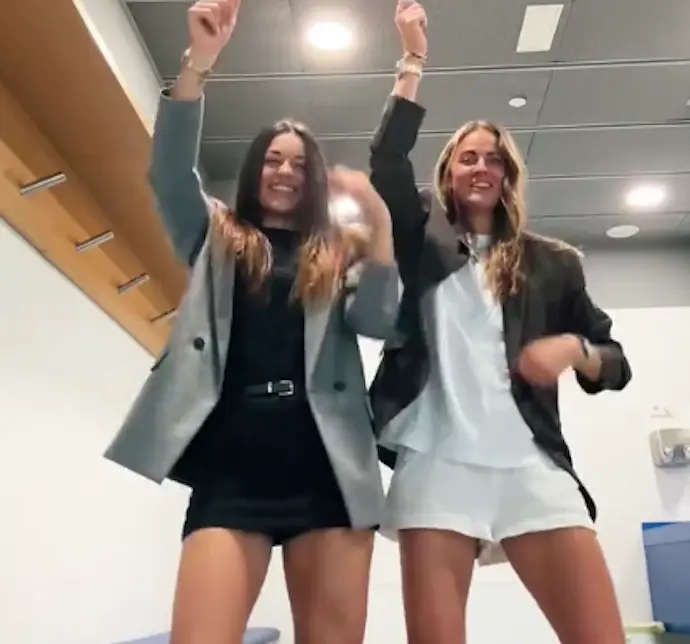 Carla Camacho y Caroline Moller. / Tiktok