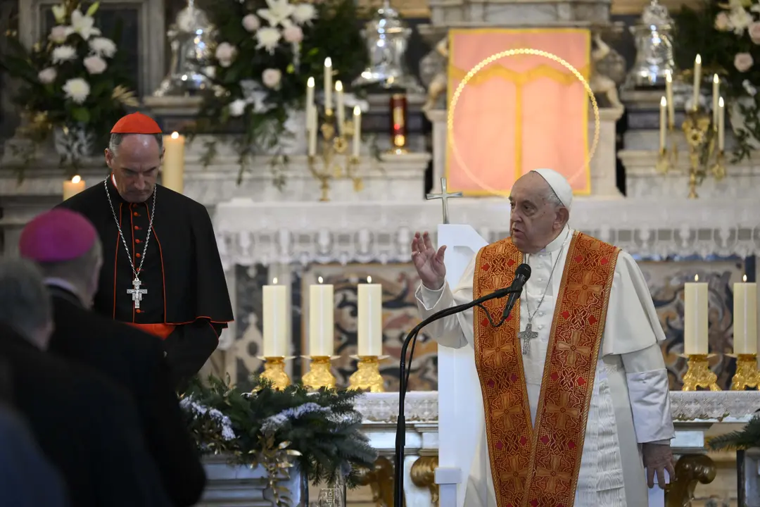 El Papa Francisco, este domingo en C&oacute;rcega. / EP