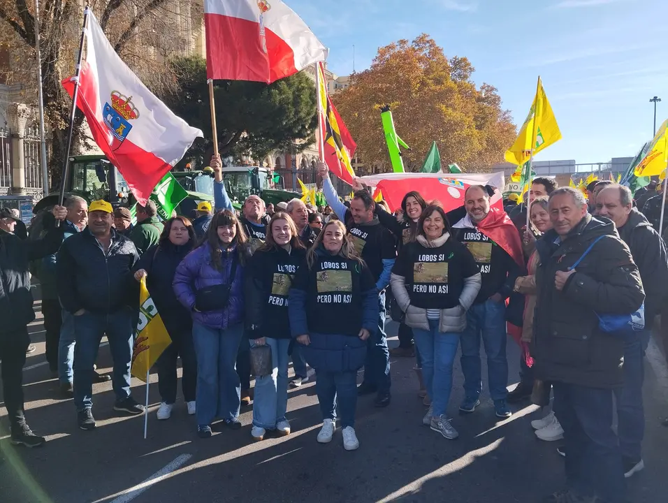 Ganaderos c&aacute;ntabros en la manifestaci&oacute;n en Madrid contra el acuerdo con Mercosur. / UGAM-COAG