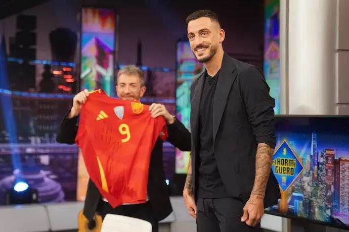 Joselu en 'El Hormiguero'. / Red X