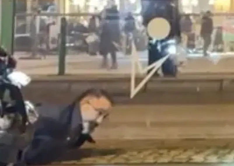 El autor (50, l.) es detenido por la polic&iacute;a tras la campa&ntilde;a de exterminio cerca del mercado navide&ntilde;o.