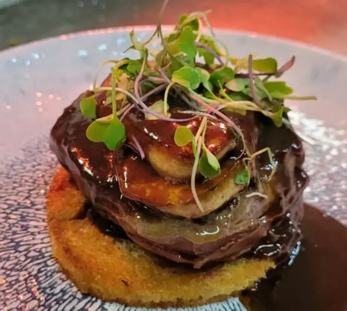 Solomillo de Tudanca Rossini en el restaurante Ojo del Abrego. / IG