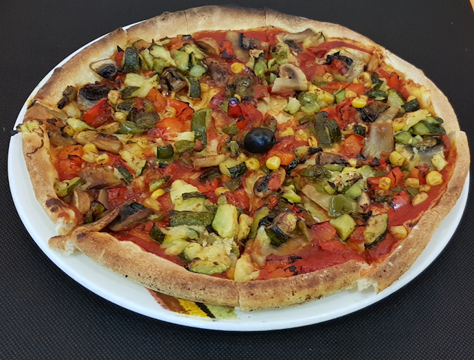 La pizza vegana de la Pizzer&iacute;a Britannia. / P.B