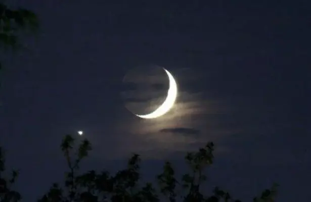 Uno de los momentos en los que Venus y la Luna se hicieron visibles. / NASA