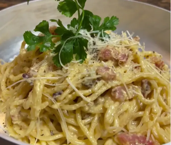 La pizza carbonara de Quo Vadis. / IG