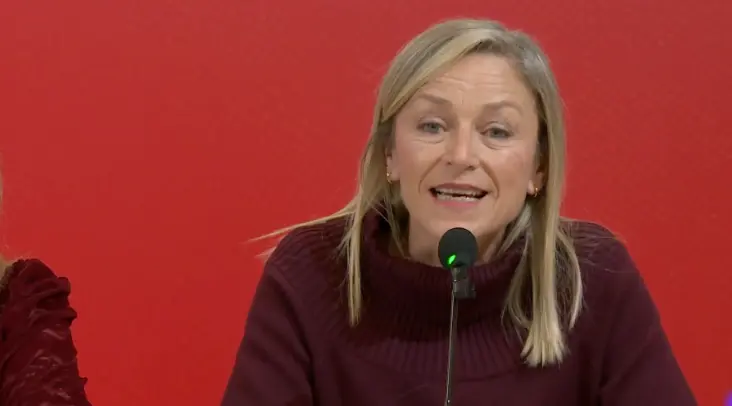 La alcaldesa de Castro, Susana Herr&aacute;n ayer en la rueda de prensa.