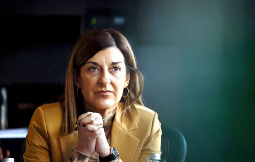 S&aacute;enz de Buruaga durante una reuni&oacute;n de trabajo en su visita a M&eacute;xico. / SaShenka Guti&eacute;rrez