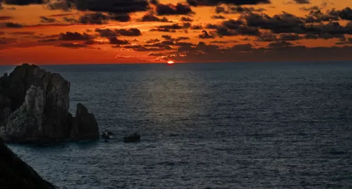 Un atardecer en Liencres. / A.S.P