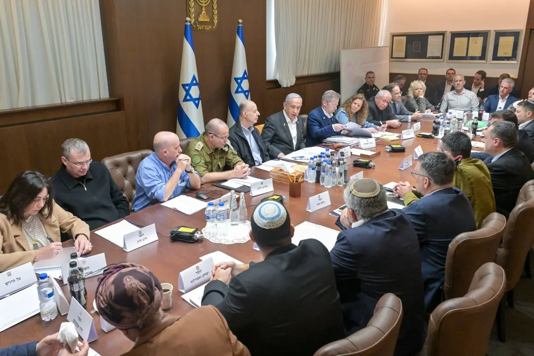 Reuni&oacute;n del Gabinete de Seguridad de Israel. / Koby Gideon / EP