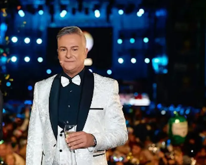 Roberto Herrera durante las campanadas 2024. / IG