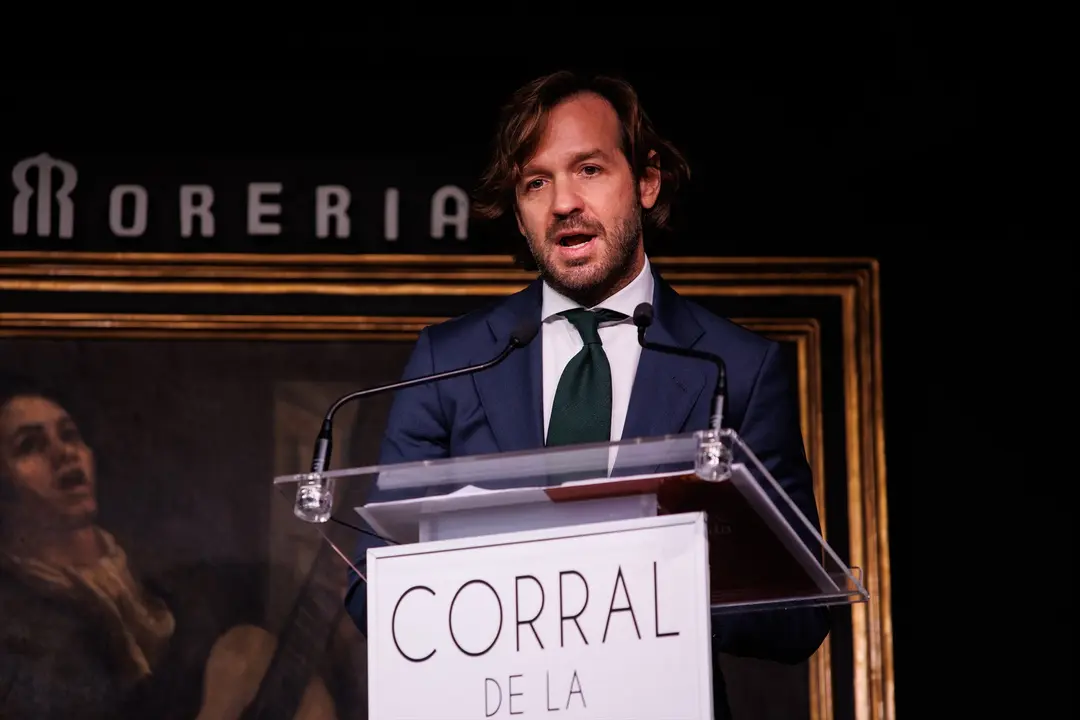 El empresario Rosauro Varo interviene tras recibir el Premio Alma de Andaluc&iacute;a. / Alejandro Mart&iacute;nez V&eacute;lez