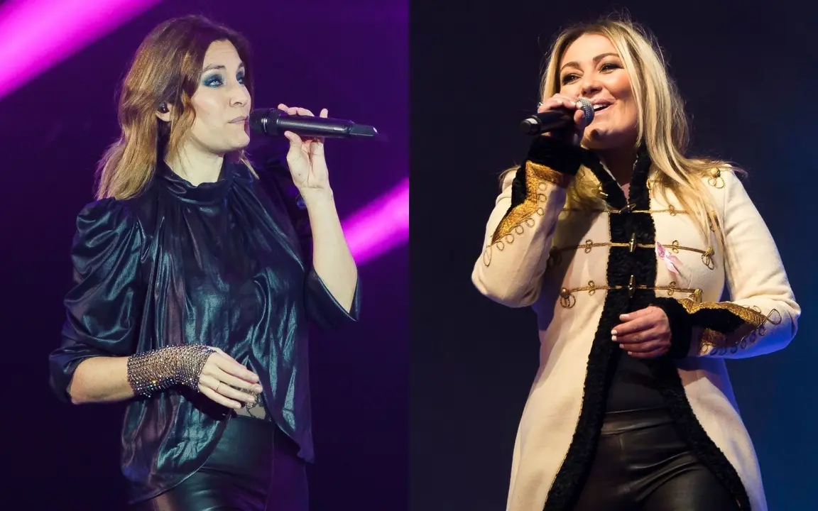 Las cantantes Leire Mart&iacute;nez y Amaia Montero. EP