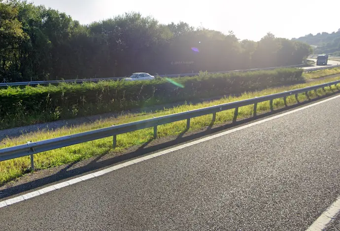 La A-8 direcci&oacute;n Barakaldo, lugar d&oacute;nde ocurri&oacute; el accidente. / A.E