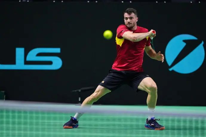 El tenista espa&ntilde;ol, Pedro Mart&iacute;nez, en la Copa Davis. / EP