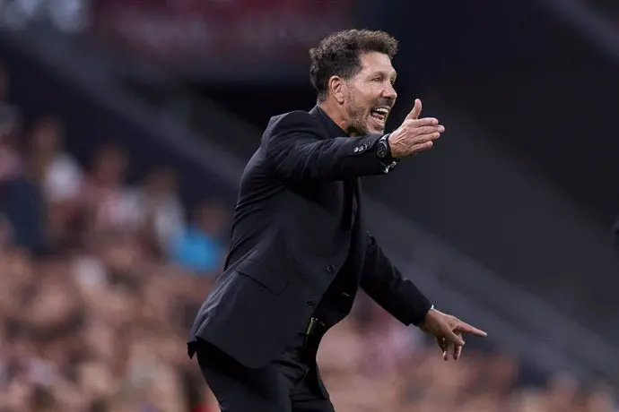 El t&eacute;cnico del conjunto 'colchonero', Diego Simeone. / EP