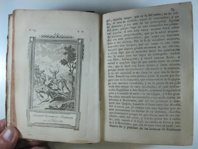 Una p&aacute;gina del Quijote. / A.E