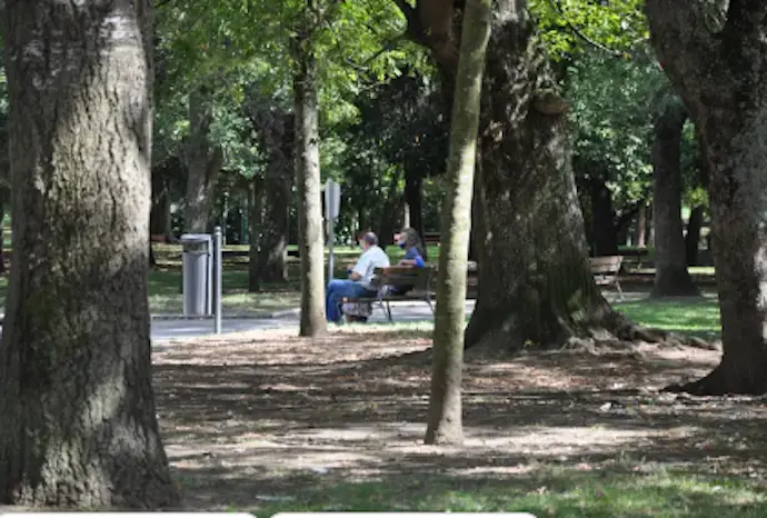El parque Manuel Barqu&iacute;n de Torrelavega. / A.E