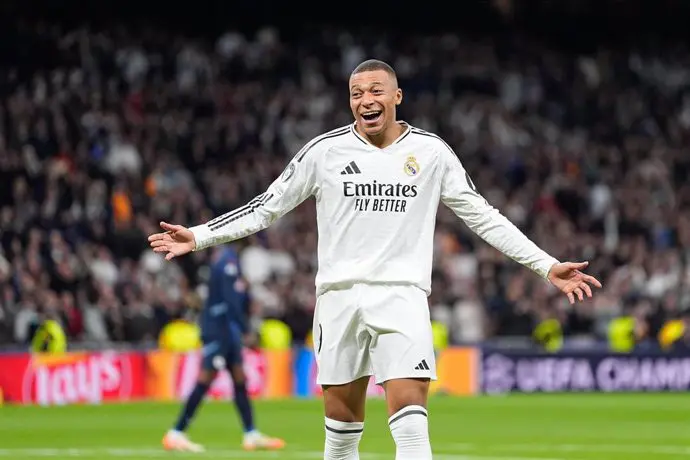 El delantero del Real Madrid, el franc&eacute;s Kylian Mbapp&eacute;. / EP