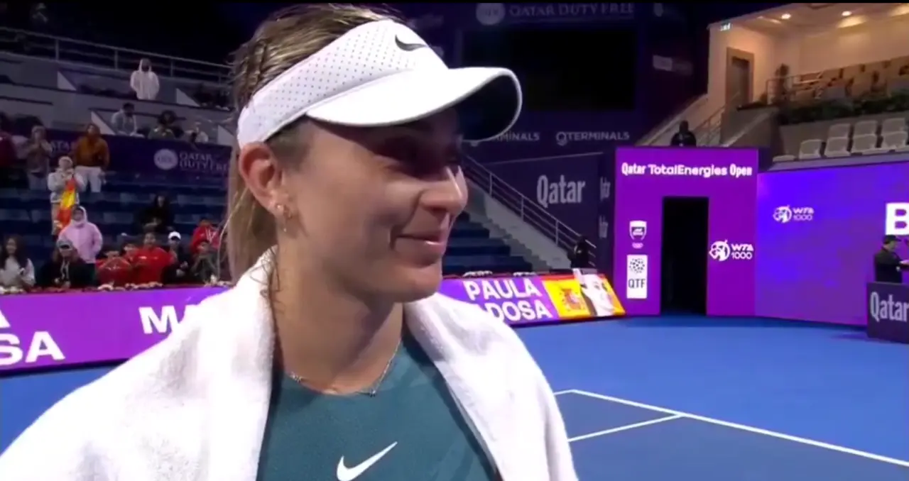 Paula Badosa tras el partido. / X