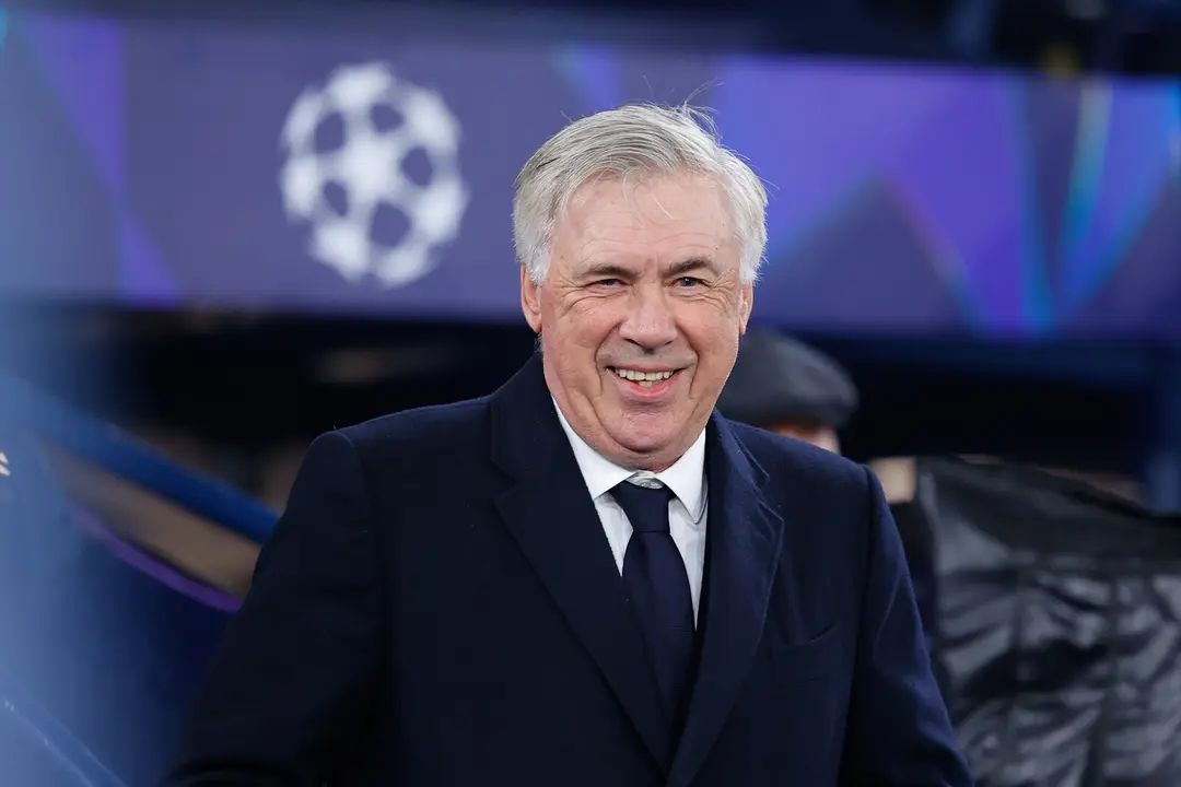 Carlo Ancelotti durante el partido de Champions ante el City. / EP