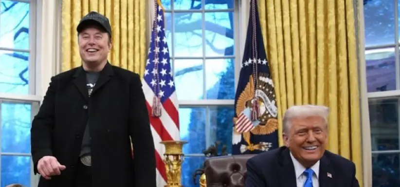 Elon Musk y Donald Trump. / X