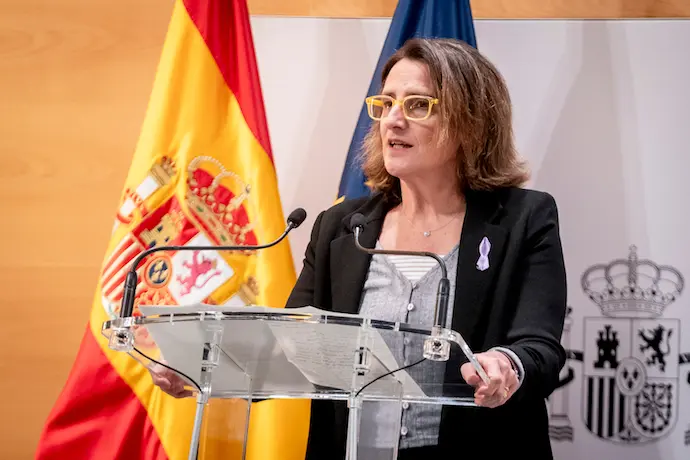 La vicepresidenta tercera y ministra para la Transici&oacute;n Ecol&oacute;gica y el Reto Demogr&aacute;fico, Teresa Ribera. / EP