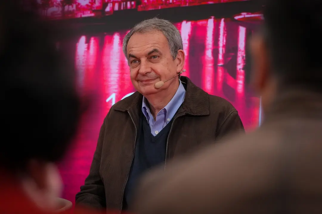 El expresidente del Gobierno, Jos&eacute; Luis Rodr&iacute;guez Zapatero, durante el 10&ordm; Congreso del PSE-EE. / Unanue