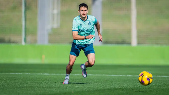 El jugador racinguista, Mario Garc&iacute;a. / RRC
