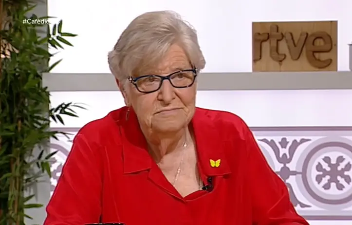 Viqui Molins, durante una intervenci&oacute;n en televisi&oacute;n. / RTVE
