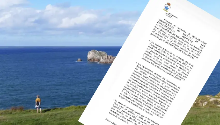 Un vecino de Miengo observa el paisaje costero, s&iacute;mbolo del entorno natural que el Ayuntamiento busca proteger frente a la posible instalaci&oacute;n de un vertedero.