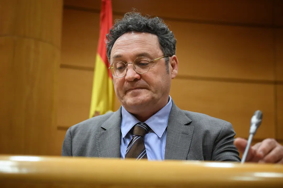 El Fiscal General del Estado, &Aacute;lvaro Garc&iacute;a Ortiz, durante su comparecencia en la Comisi&oacute;n de Justicia. /  Fernando S&aacute;nchez