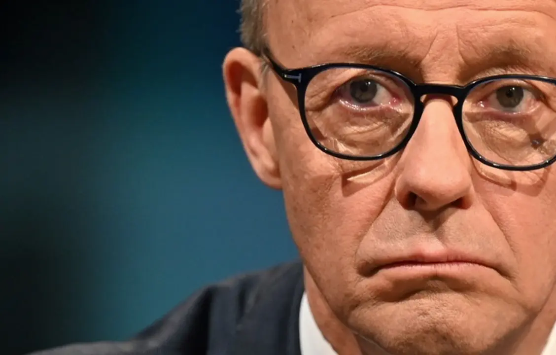 Friedrich Merz, l&iacute;der de la CDU/CSU, tras la victoria en las elecciones federales de Alemania. STEFANIE LOOS - DPA