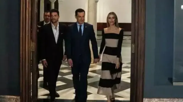 Manuela Villena con vestido de marca Andalucía. / Instagram