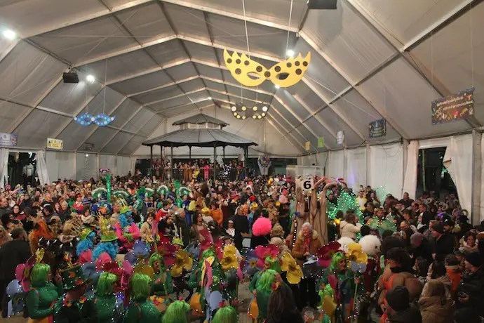 Varias personas en el Carnaval de Santo&ntilde;a. / FB