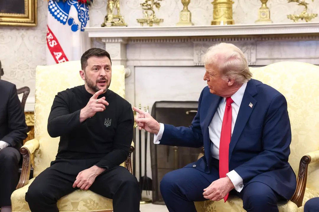 Trumo y Zelenski durante us reuni&oacute;n en la Casa Blanca. / Jim LoScalzo