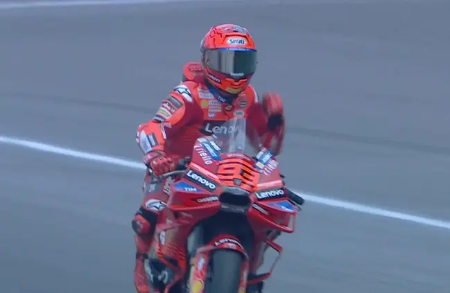 Marc M&aacute;rquez gana la primera carrera del Mundial de MotoGP. / X
