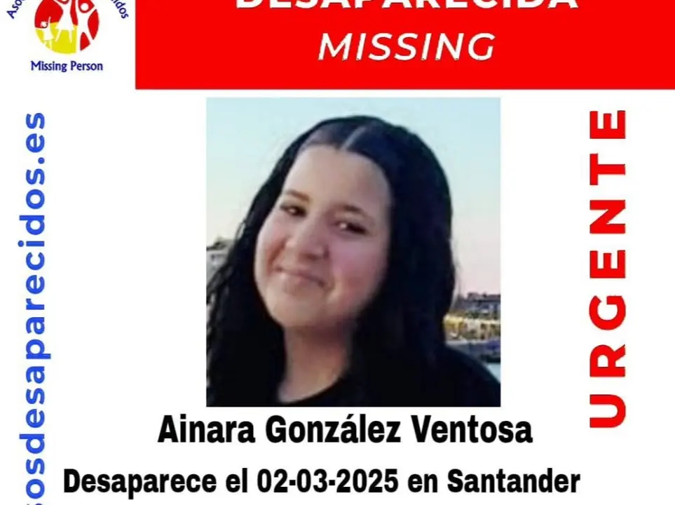 Cartel de la desaparecida.