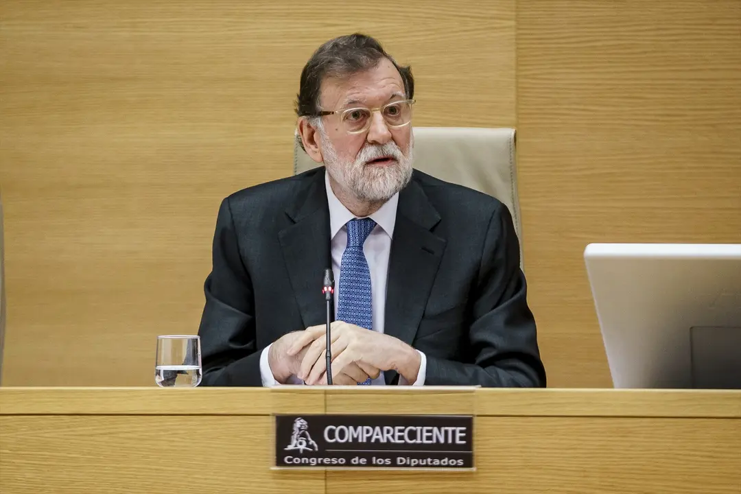 El expresidente del gobierno, Mariano Rajoy, comparece en la comisi&oacute;n de Investigaci&oacute;n sobre la denominada "Operaci&oacute;n Catalu&ntilde;a". / A. P&eacute;rez Meca