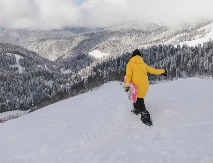 Una persona en la nieve. / A.E