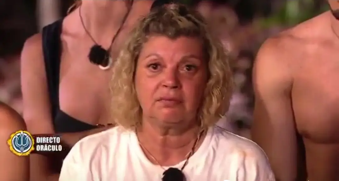 Terelu campos durante una conexi&oacute;n en Supervivientes. / X