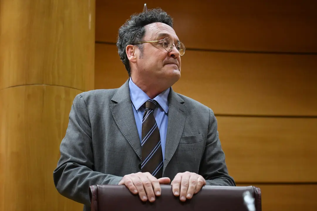 El Fiscal General del Estado, &Aacute;lvaro Garc&iacute;a Ortiz, durante su comparecencia en la Comisi&oacute;n de Justicia, en el Senado. / Fernando S&aacute;nchez