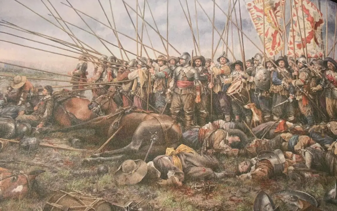 En Rocroi, el &uacute;ltimo tercio (2011) Augusto Ferrer-Dalmau representa los &uacute;ltimos momentos de la batalla de Rocroi. / A.E.